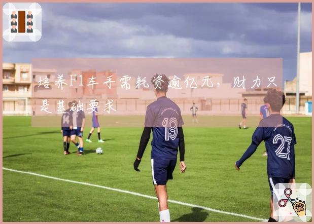 培养F1车手需耗资逾亿元，财力只是基础要求